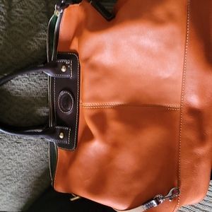 Orange leather Dooney and Bourke Shopper